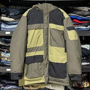 The North‎ Face Parka 550 Down Jacket McMurdo Parka Fur Hood Size XL Green
